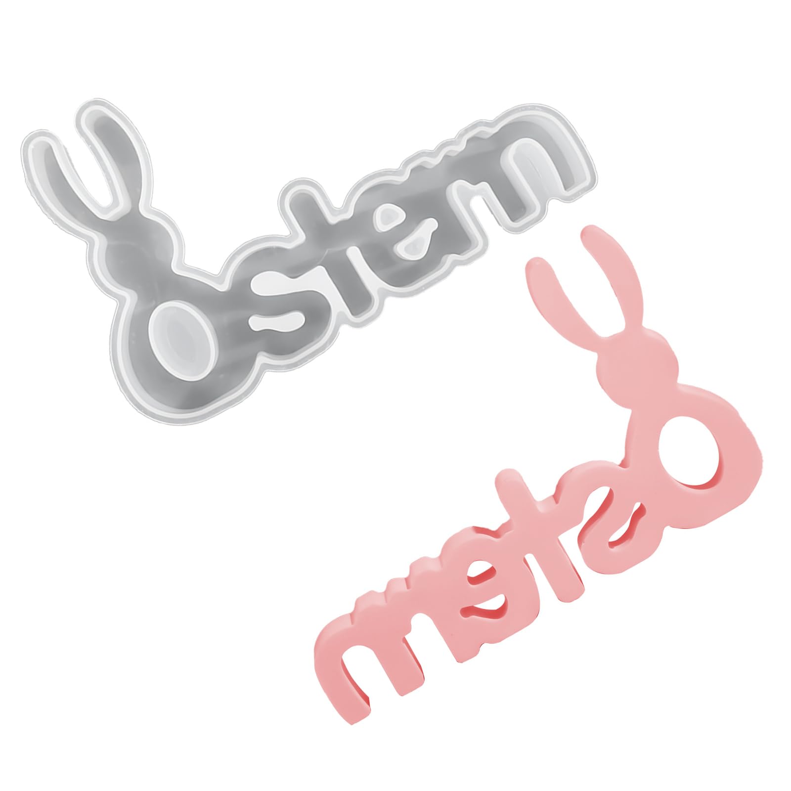Kaeltsyn Detailed Easter Rabbits and Letter Silicone High Temperatures Resistant Ideal for Crafting