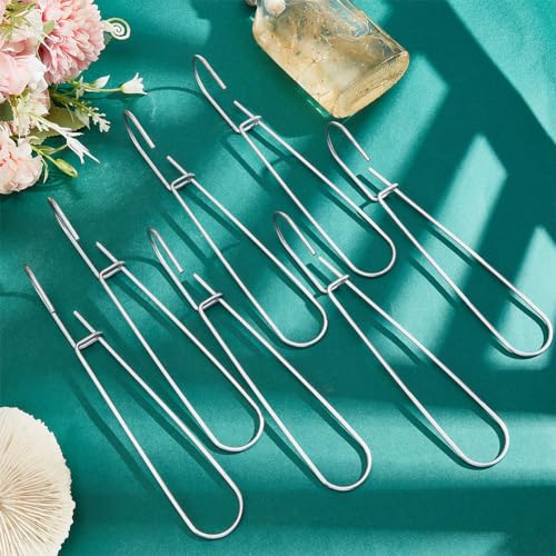 Image of PLIGREAT 18 Pcs Sewing Patterns Hanging Hooks Metal Hangers for Tailors Garment Factory Clothing Industry Organizing and Storing Sewing Patterns Design Drawing Paper Storage Organizer