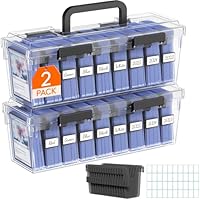Lifewit Caja Cartas con 16 Separadores Ajustables, Deck Box