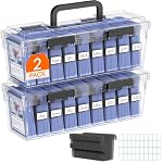 Lifewit – Lifewit 2 Stücke Sammelkarten Box für Toploader mit 16 Karte
