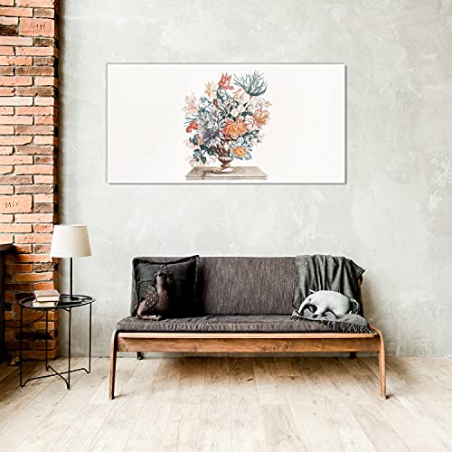 Décoration murale verre acrylique 100x50cm tableau végétal impression fleur - 4