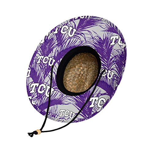 Image of FOCO Men's NCAA College Team Logo Floral Straw Sun Hat