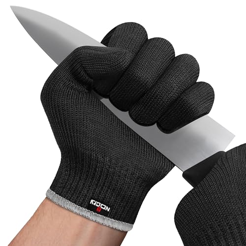 Image of NoCry Premium Cut Resistant Gloves Food Grade - Level 5 Protection; Ambidextrous; Machine Washable; Superior Comfort and Dexterity; Lightweight - Perfect Cutting Gloves or Mandolin Glove