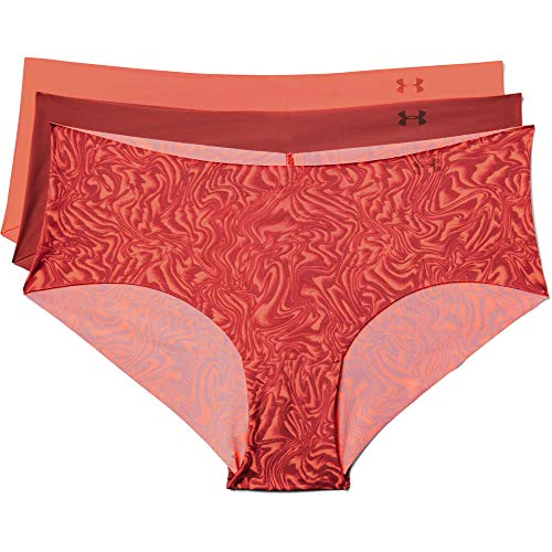 Image of Under Armour Women's Deprecated-3-pack Pure Stretch No Show Hipster Underwear, All-day Comfort Fit & Ultra-soft