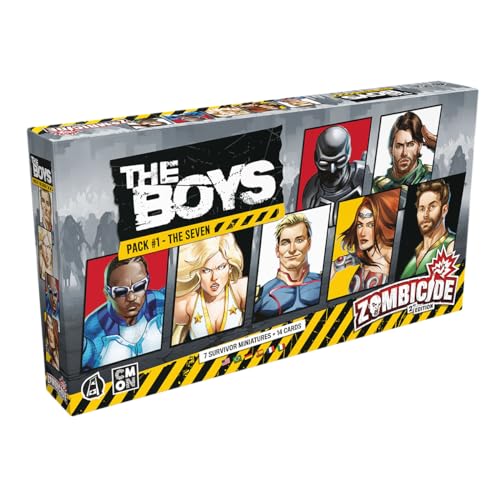 CMON Zombicide 2E: The Boys Pack#1: The Seven - Expansión Multilenguaje (incluye Español)