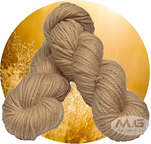 Image of M.G ENTERPRISE Os wal Knitting Yarn Thick Chunky Wool, Varsha Skin 400 gm Best Used with Knitting Needles, Crochet Needles Wool Yarn for Knitting. by M.G ENTERPRISE Os walU