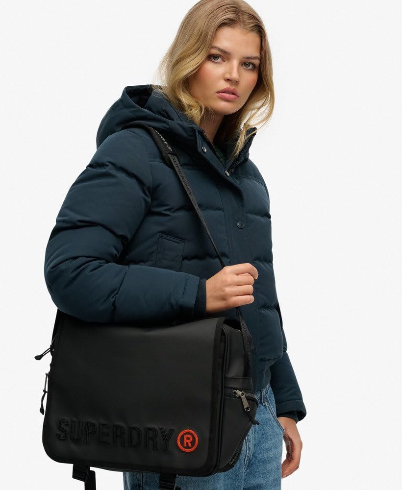 Bolsas y alforjas superdry tarp Record 02a Black, Negro , Talla única, Casual