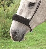  Shires Kalifornische Hackamore (Bosal) Sleeve oder Nasenriemenschoner, Weiß weiß Einheitsgröße