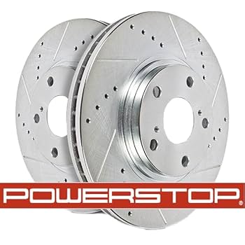 Amazon.com: PowerStop JBR-1553 Evolution Drilled, Slotted