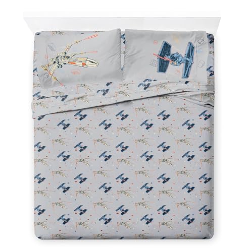 Image of Jay Franco Kids Comforter Set Includes Sheets and Pillow Covers - Soft and Cozy Bed Set for Stylish Room Decor, Official Licensed Bedding, Blue - LEGO, 7 Piece Queen