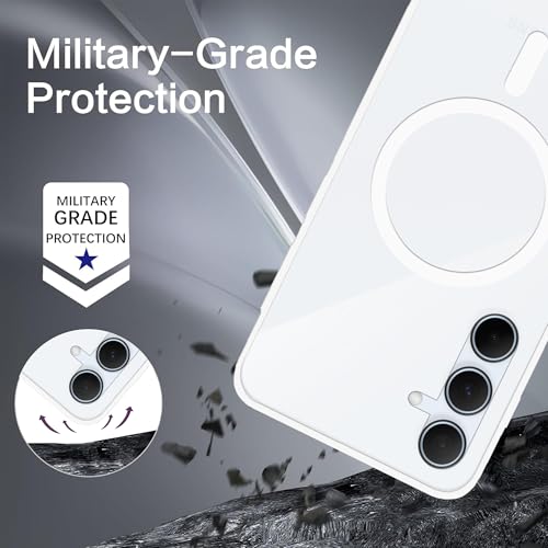 Image of amazon basics Luxury Paper Thin Case Cover for Samsung Galaxy A35 5G 5G | Matte Finish | Compatible with magsafe | (White, Samsung Galaxy A35 5G 5G)