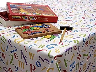 Jolee Fabrics Hygienic Kids Tablecloth - Wipe Clean PVC Vinyl Plastic Table Cover - Round, Square And Rectangle - Small To Large (Multi-Colour Kids Dinosaurs PVC Vinyl, 100cm x 100cm Square)
