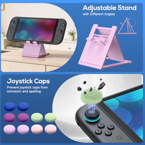 Image of [Charge inside] Carrying Case for Nintendo Switch 2 2025 / Switch OLED with Adapter and for Joy Cons Storage, Travel Case with Clear Protective Case for Switch 2 Console