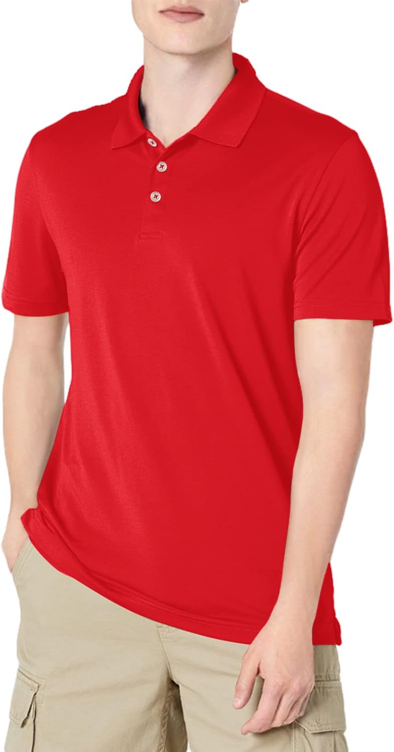 Amazon Essentials Men's Slim-Fit Quick-Dry Golf Polo Shirt-Discontinued Colors