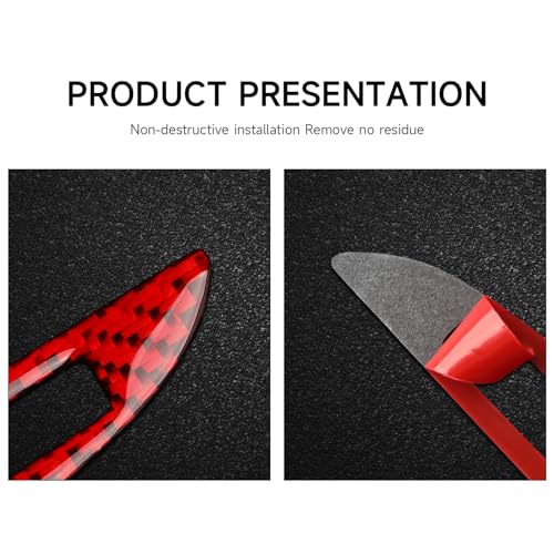 Image of Air Vent Switch Knob Trim Decals for 2011-2020 Dodge Durango Accessories Carbon Fiber Interior Stickers
