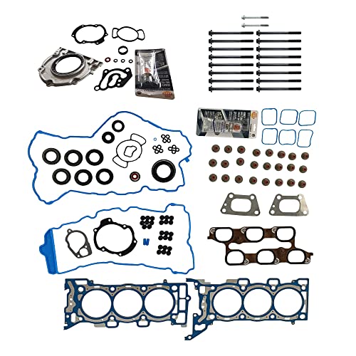 Image of Partsflow Full Gasket Set Head Bolts For 2010 Buick Allure For 2010 Buick Lacrosse For 2012 Chevrolet Captiva Sport For 2010-2012 Gmc Terrain For 2010-2012 Chevrolet Equinox 3.0L T598323