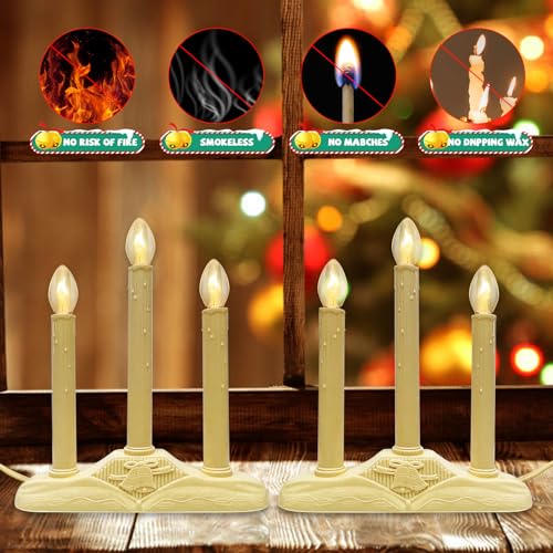 3-Light-Electric-Candolier-Indoor-Christmas-Candle-Lamp-Ivory-Plastic-with-Clear-C7-Light-Bulbs-Plug-in-Candle-Lamp-with-3-Foot-Wire-Ready-to-Use 3 Light Electric Candolier Indoor Christmas Candle Lamp Ivory Plastic with Clear C7 Light Bulbs Plug in Candle Lamp with 3 Foot Wire Ready to Use