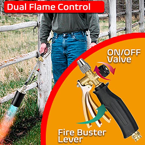 Schtumpa-Weed-Torch-Burner-Propane-Torch-Flame-Weeder-500000BTU-32Inch-Long-Electric-Ignition-Ergonomic-Anti-slip-Handle-for-Burning-Grass-Starting-Fires-and-Melting