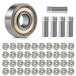 CPENG – 50 Stück Kugellager, 608ZZ 8x22x7 mm, Double Shielded Miniat