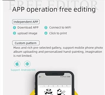 WLTOYS EVEBOT PrintPods Handheld Mini Printer Small Portable Creative Smart Inkjet Tattoo Machine Card Label Bread Coffee Clothes Logo
