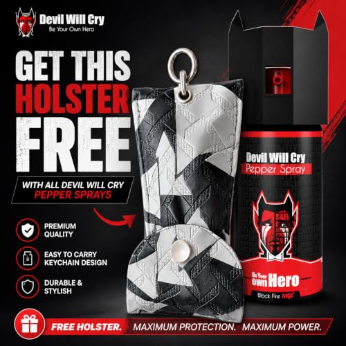 Image of DEVIL Will Cry Keychain Holster Bag for Pepper Spray Pack of 1