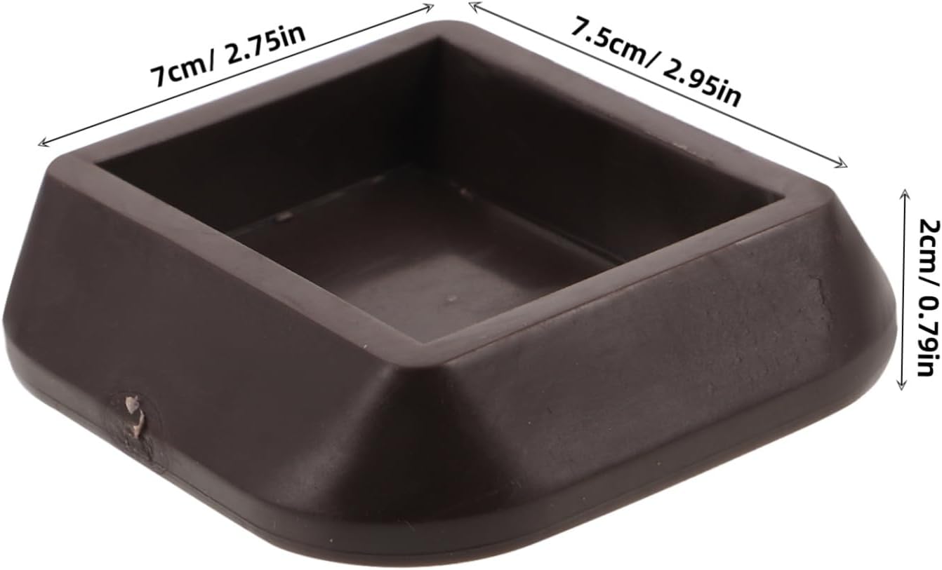 8pcs Silicone Non Slip Furniture Wheel Stoppers for Hardwood Floors Bed Frame Coasters Furniture Tip Over Prevention Caster Cups for Sofa