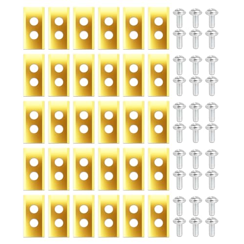 Spares2go Titanium Coated Blades for Kress KR100 Robot Lawnmower, Pack of 30