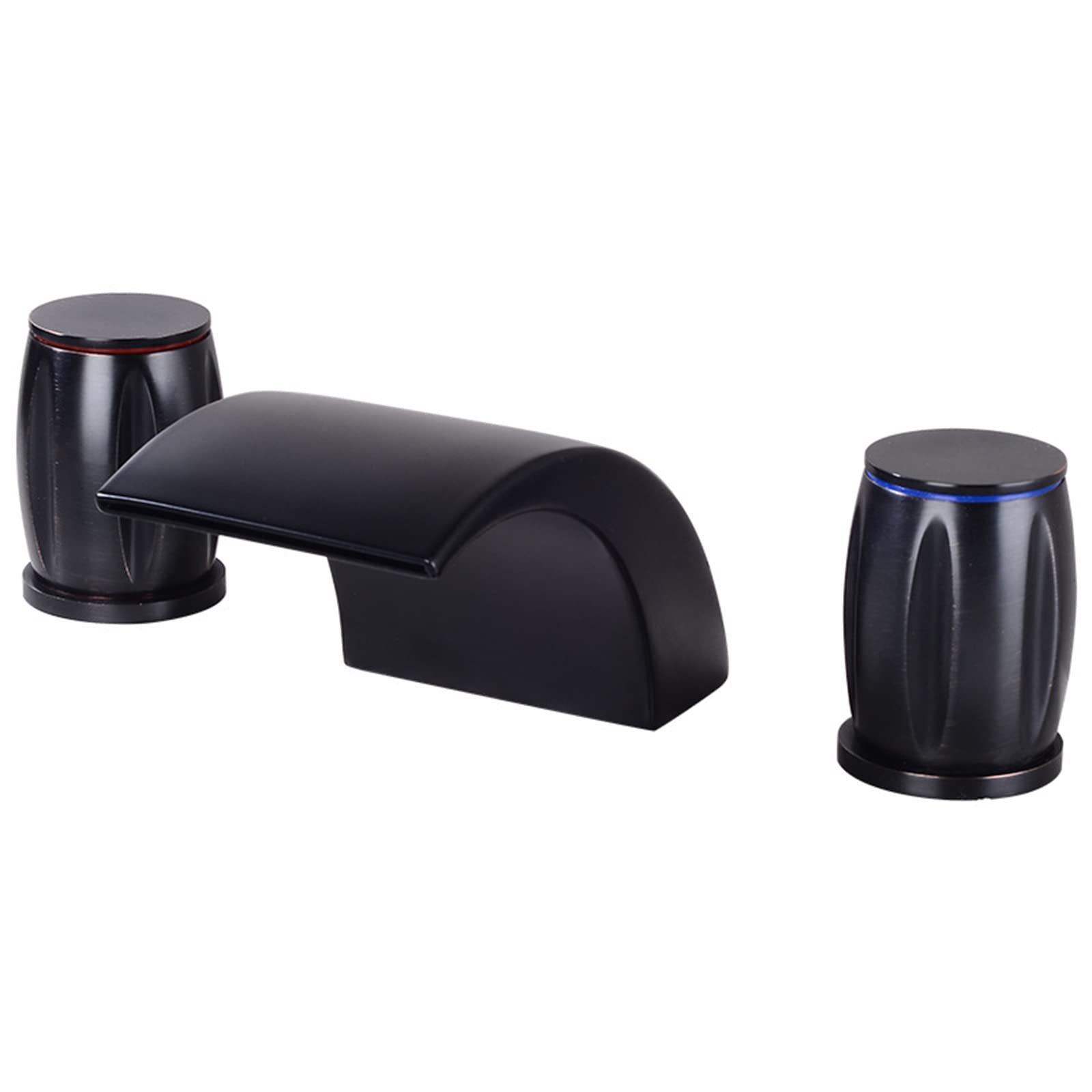 Robinet cascade pour lavabo chic à double poignée rétro mélanger eau chaude et froide