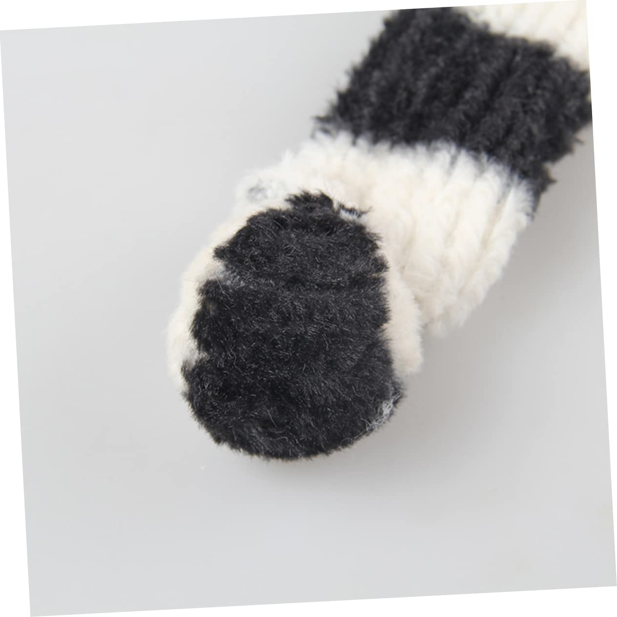 POPETPOP 3sätze Hundemütze Und Schal Set Für Haustiere Warmes Gestreiftes Kostüm Schwarz Und Weiß Für Winter Und Mit Glocke Für Aufmerksamkeit