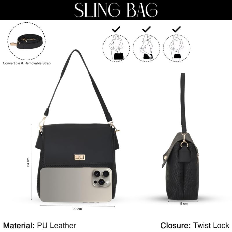 Image of SIBY PU Leather Weave Style Purse for women | Front Flap Cross-Body Purse with Two Handle Strap | Ladies Shoulder Bag for everyday, party, shopping, wedding | Satchel Bag for Girls