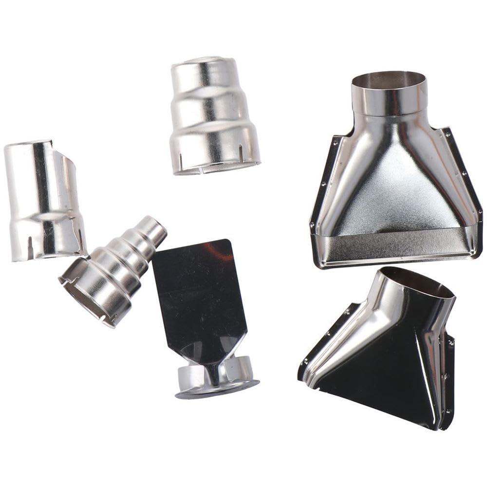 iuniq 1SET Stainless Steel Durable Sliver Attachments Heat Gun Nozzles Kits
