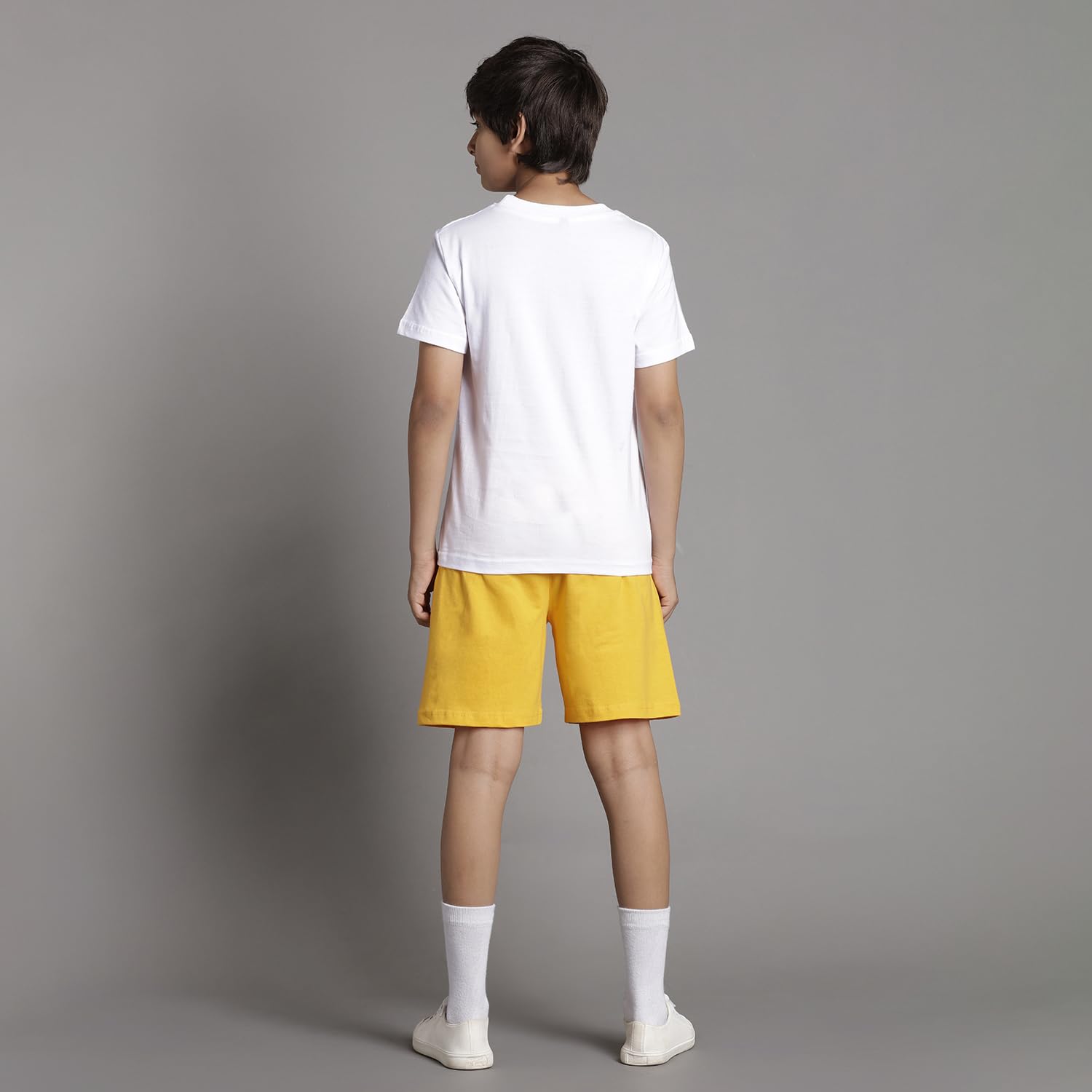 T2F Chłopięca bawełna z nadrukiem Regular Fit T-shirt i szorty zestaw odzieży (3 sztuki)