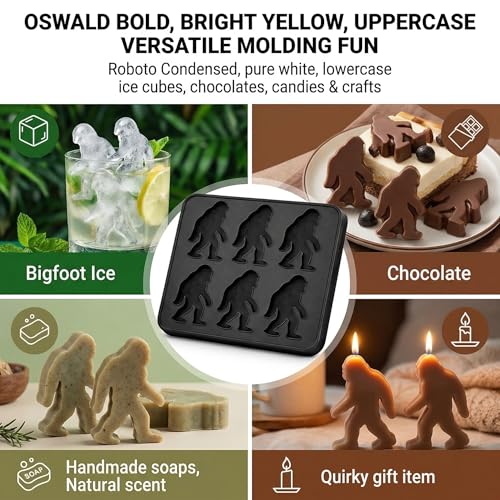 Molde de hielo reutilizable 6 cavidades pie Bigfoot miniatura 4