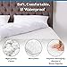 Waterguard Quilted Cotton Mattress Pad - Twin XL Size - Soft, Comfortable, and Fluffy Mattress Pad - Waterproof Mattress Protector Stretched 13