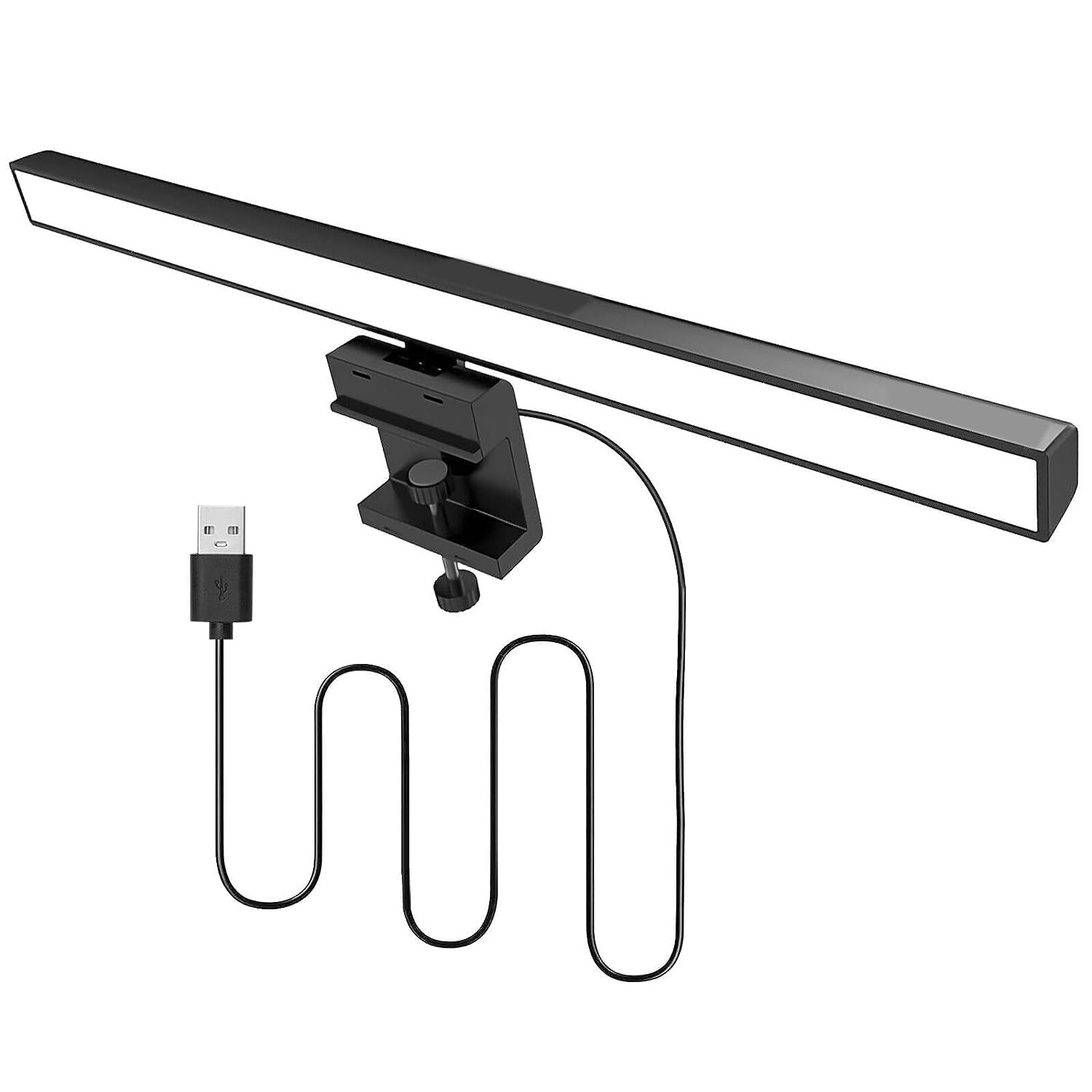 WIZMATE Plastic 13-Inch Laptop Monitor Screen Light Bar with Smart Touch Sensor USB Powered 5W Led E-Reading Lamp Stepless Dimming 60-Min Timer No Screen Glare Eye Health Care Black-image-23