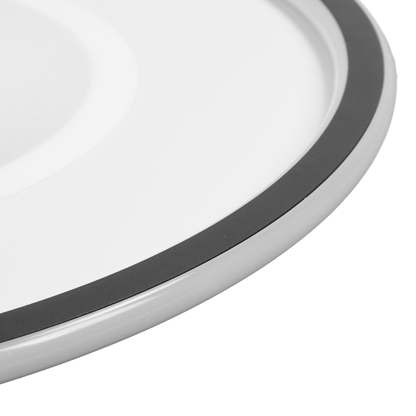 Generic Oprawa Oświetleniowa Sufitowa do Montażu Podtynkowego Sufitowa 110-265 V Energooszczędna LED Okrągła Metalowa Podstawa do Sypialni (czarna ramka)
