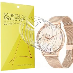Lamshaw 6 Pièces Film de Protection Souple pour Écran Compatibles avec Jugeman S30 1.32''Pouces Smart Watch- Haute Clarté, Anti-Rayures et Pose Facile (6Packs)