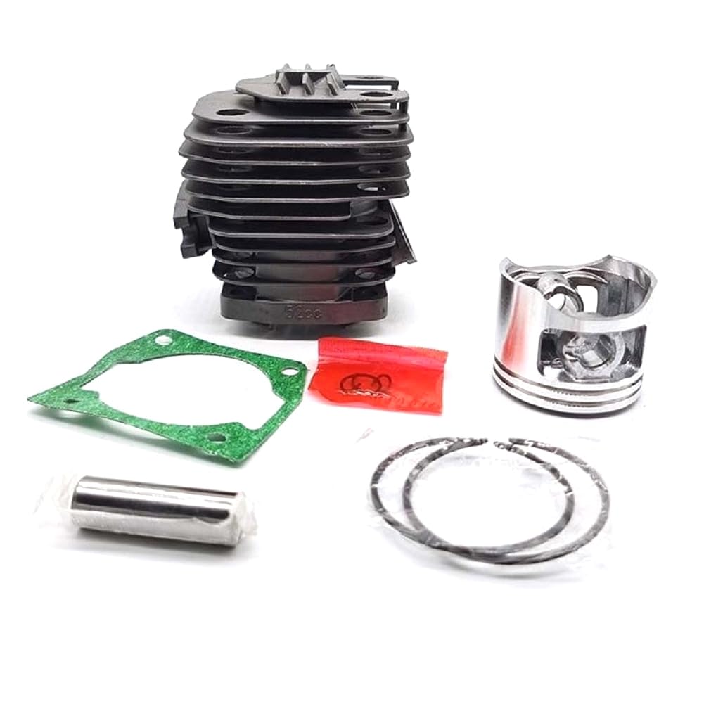 Littimoon 1 Set Diameter 45mm Chainsaw Cylinder and Piston Set Fit 52 52cc Chainsaw Spare Parts for Gasoline/Oil Chainsaw