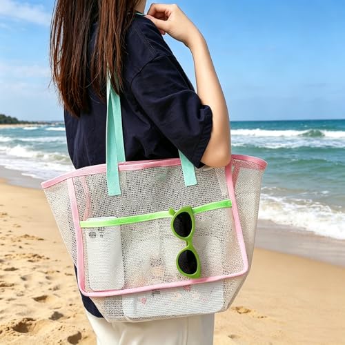 Bolso de Playa Plegable para Mujer Colorido miniatura 6