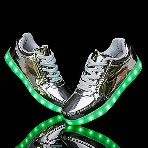 Image of YuanRoad Unisex LED Light Up Shoes with USB Charging Glowing Luminous LED Sneakers