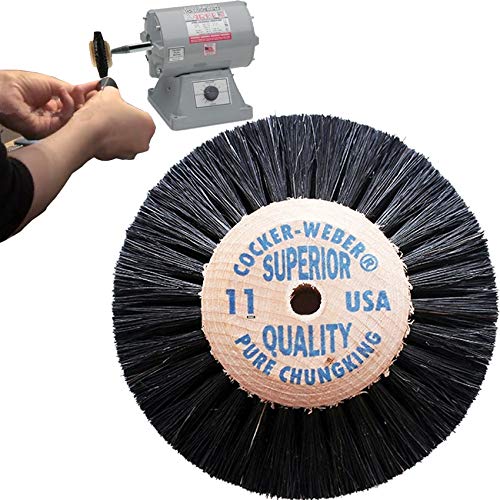 Wood Hub Rotary Wheel Bristle Brush #11Jewelry Cleaning Deburring Polishing & Finishing