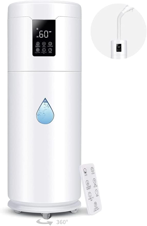 Tower Humidifiers Large Room Bedroom 1000 sq ft,Honovos 17L 4.49Gal Ultrasonic Cool