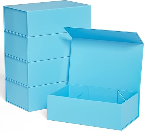 Caja de regalo de 10 x 6 x 3 pulgadas con tapa de cierre magnético, cajas de regalo para regalos, caja de regalo de dama de honor, bonita caja de