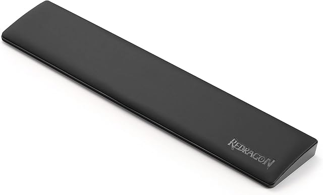Redragon P036 Meteor M Computer Keyboard Wrist Rest Pad, Ergonomic Soft Memory Foam Wrist Rest w/Anti-Slip Rubber Base, 80% 87 Keys TKL Size 14.13 x 2.87 in, 0.78 inch (20mm) Height, Black