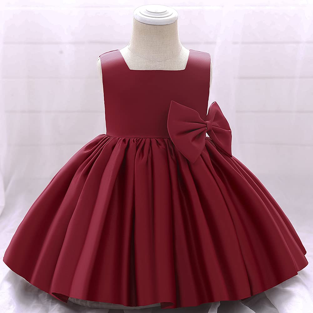 Vestito da principessa per bambine e bambine, con tutù e fiocco, abito da ballo formale, per compleanni, matrimoni, battesimi, battesimi