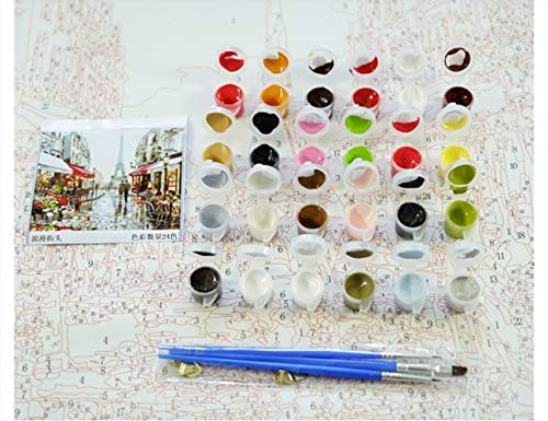WAZHCY Digitales Malen DIY Leinwandmalerei-Kit durch digitales Malen für Kinder Home Decoration Wandkunst Geschenk 40x50… – Bild 3