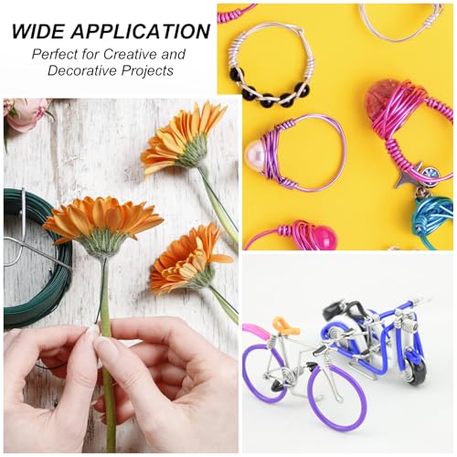 Alambre de armadura de metal para hacer joyas de comunión y coronas florales en casa 5