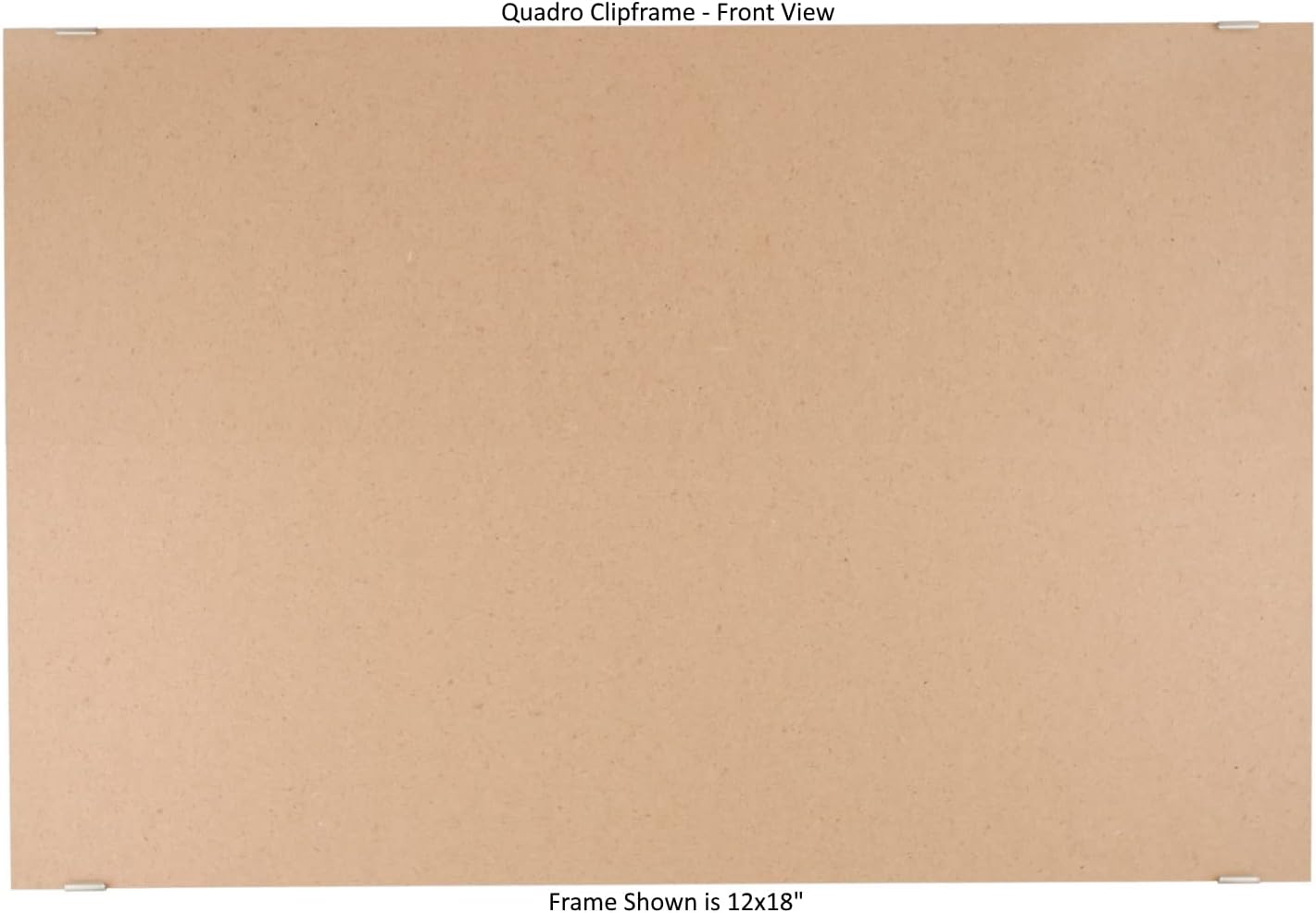 Amazon.com: Quadro Clip Frame 12x18 inch Borderless Frame, Box of 4 ...