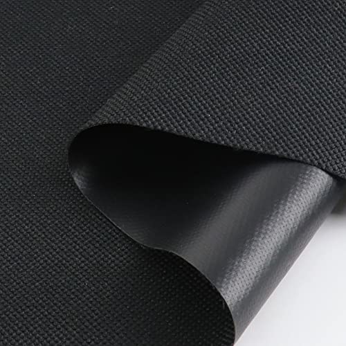 Waterproof Canvas Outdoor Fabric - 1Yard 60 ×36  Outdoor Canvas Waterproof Cordura Material Fabric 600 Denier Use for Sunbrella Awning Tent Marine 60inch Width by The Yard - Black