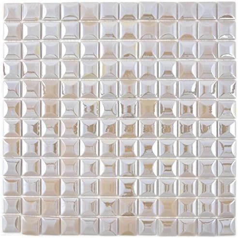 Mosaïque Or MOSANI électroplaquée 327x302 Mm - Carrelage Mural Salle De Bain Cuisine